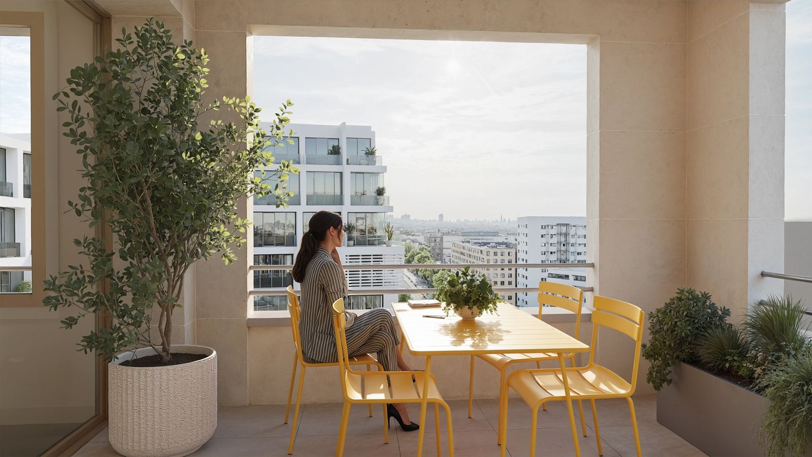 Loggia plantée